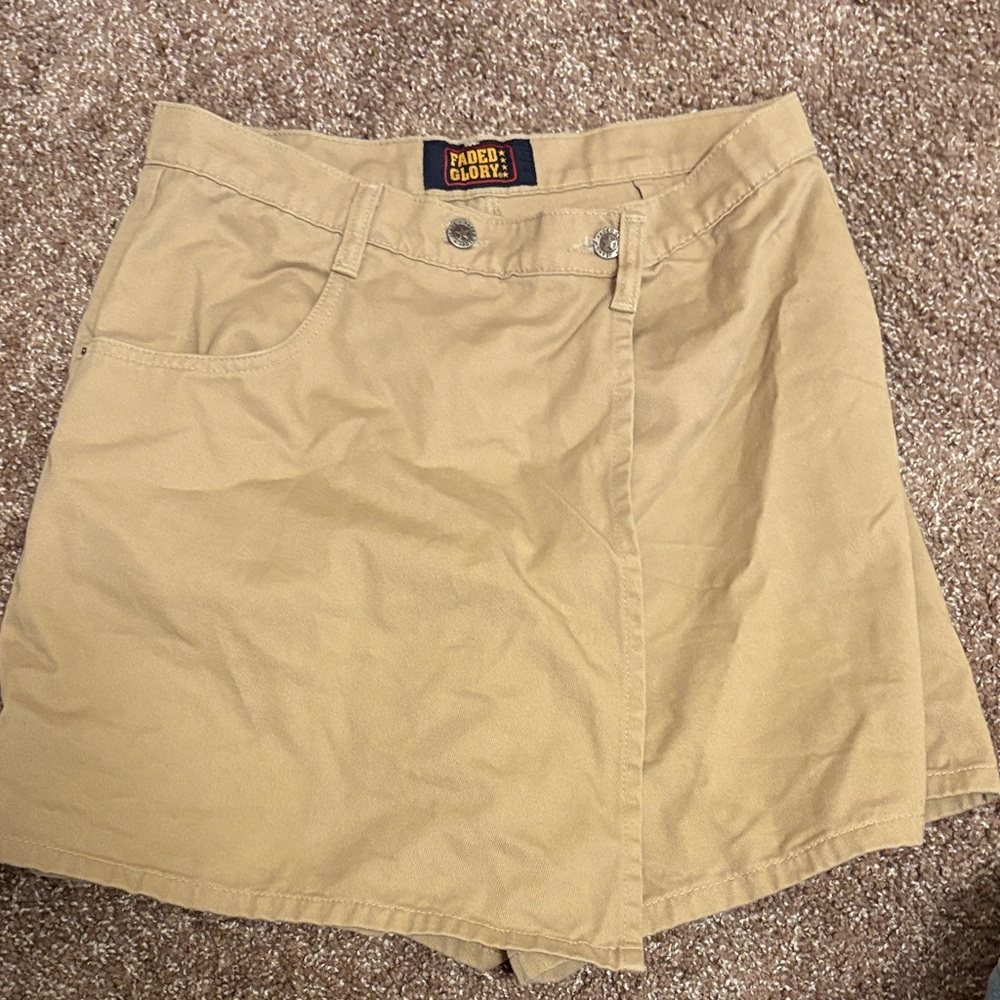 Faded Glory Beige skort